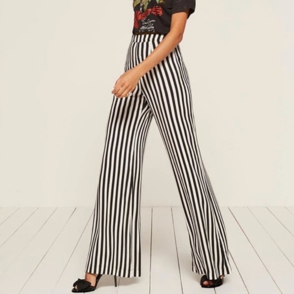 Reformation • Sorrenti Pant in Alcatraz Stripe - Picture 2 of 6
